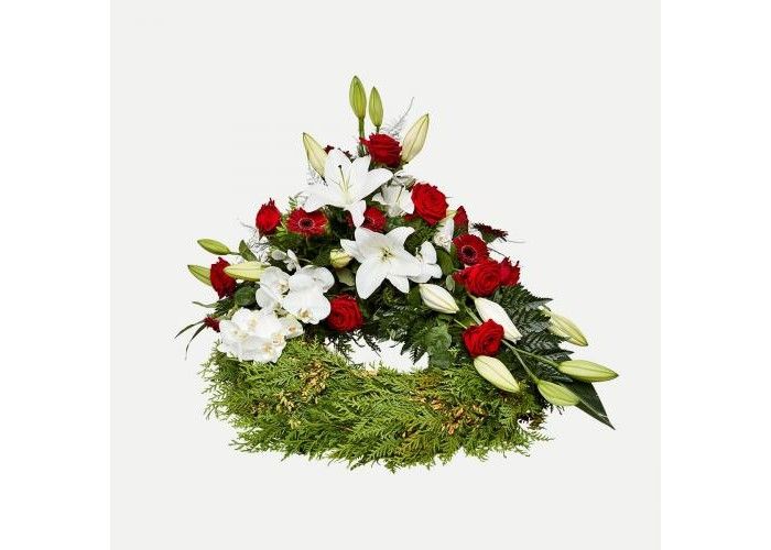 Blomsterkranse til begravelse og bisættelse